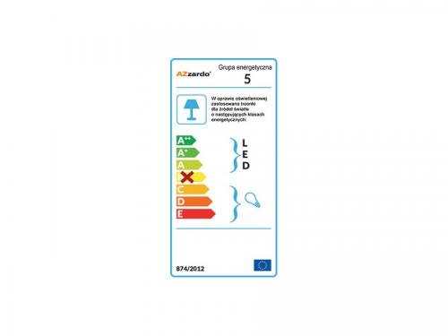 AZZARDO - Луна за вграждане влагозащитена черна  IP54 Ezio 1 GM2105-BK / AZ0812
