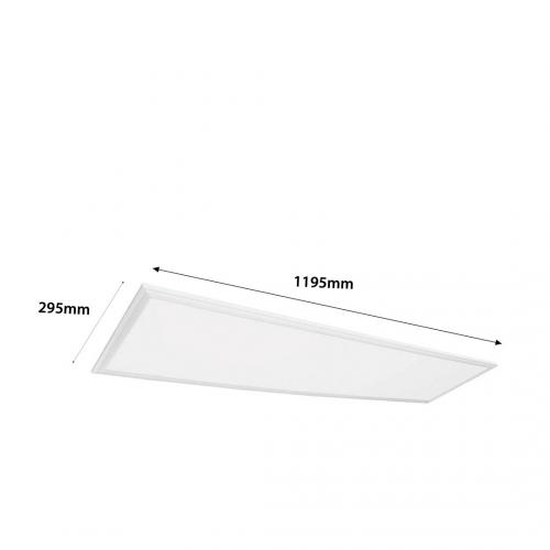 2R - LED splash proof panel CAPRI SLIM IP44 40W 4000K 3600Lm 120° 295x1195x8mm  12240