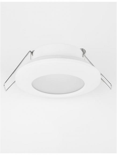 NOVA LUCE - Луна за вграждане влагозащитена бяла IP44 Tex 9012121