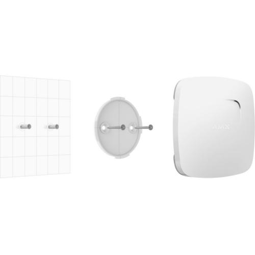 AJAX - Безжичен детектор за дим и топлина с вградена сирена Fire Protect Plus 8219.16.WH1 Бял