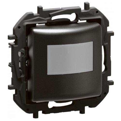 LEGRAND - PIR motion sensor, 170°, range 8m @ h=1.2m, LED ≤ 100W, without neutral, Black Niloe New  NP2512BK