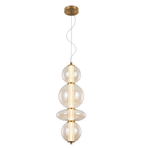 ELMARK - LED ПЕНДЕЛ SPLENDOR 18W 3000K 1440lm МЕСИНГ + КОНЯК 955SPLENDOR1830BC
