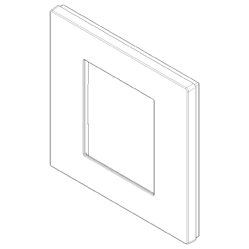 VIMAR - 30642.40 Reflex Cover Frame Linea White Gloss 2M