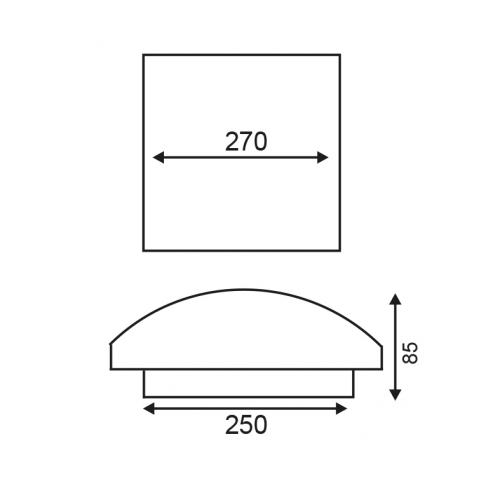 ACA LIGHTING -   WALL & CEILING LUMINAIRES  AV91240SC