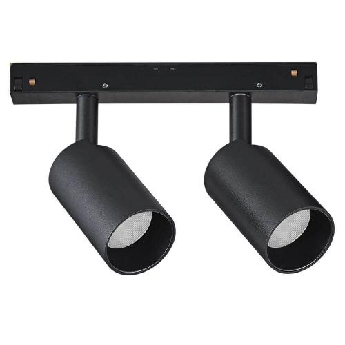 IDEAL LUX - Двоен прожектор за модулна система OXY TRACK DOUBLE 15W 3000K 36° UGR<19 - 224145
