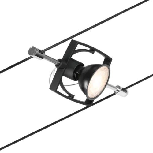 PAULMANN - 94434  CorDuo cable system Mac II basic set ✴GU5.3 max. 5x10W ~230/12V✴matt black/chrome