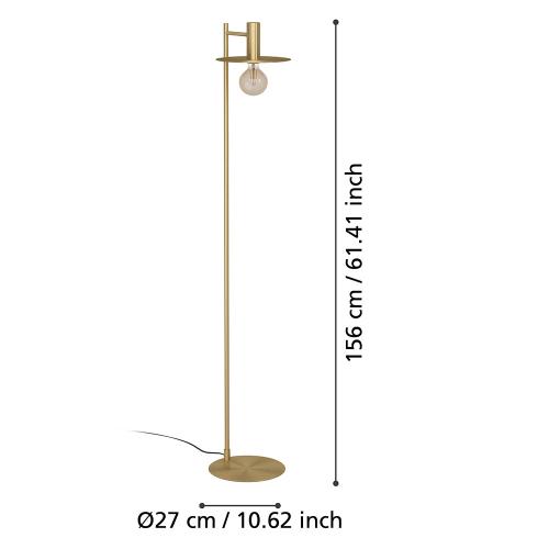 EGLO - floor light ESCANDELL H:1560mm E27 1X40W - 900735