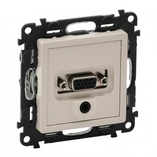 LEGRAND - Розетка HD15+3.5 Audio Jack Valena Life 753270 крем