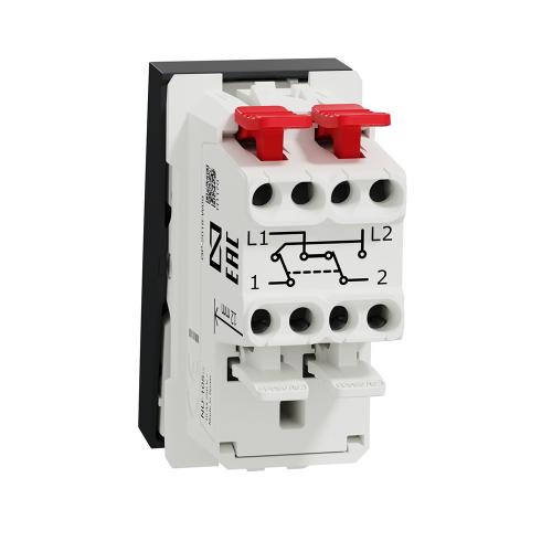 SCHNEIDER ELECTRIC - NU310554 New Unica - Intermediate switch 10A screwless 1 module antracite 
