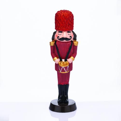 ACA LIGHTING - NUTCRACKER SOLDIER WITH DRUM ΚΟΚΚΙΝΟ / RED 7x6.5x23cm  X1525209