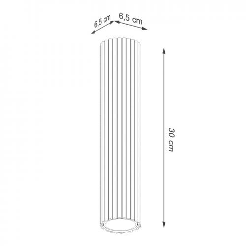 SOLLUX - Луна KARBON 30 черна 10W GU10  SL.1570