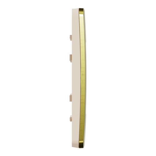 SCHNEIDER ELECTRIC - NU280860М cover frame - 4 gangs - 4 x 2 module gold/ ivory mirror surface