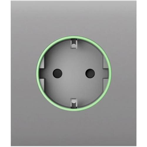 AJAX - Smart Schuko central socket faceplate, fog, CenterCover 59974.162.FG