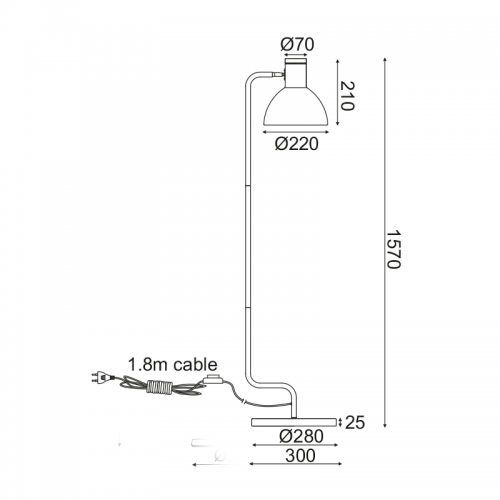 ACA LIGHTING - Лампион  EF36F1157WB