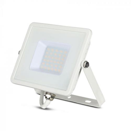 V-TAC - 30W LED Прожектор SAMSUNG Чип Бяла Светлина Бяло Тяло SKU: 405