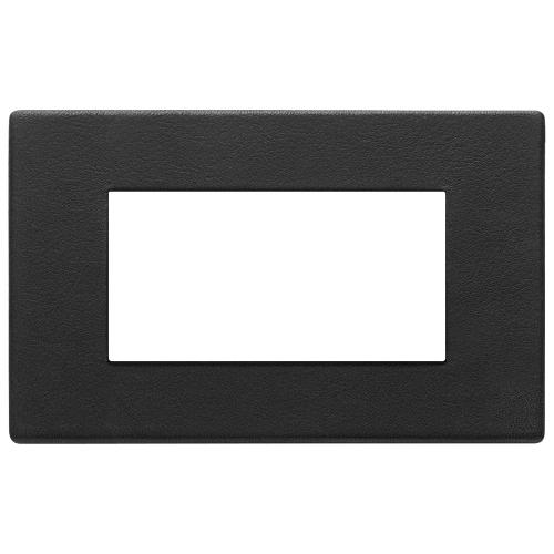 VIMAR - 22654.23 - Plate 4M leather Black Forest