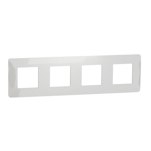 SCHNEIDER ELECTRIC - NU200818 cover frame - 4 gangs - 4 x 2 modules - white