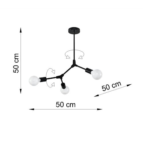 SOLLUX - ceiling lamp   PLATO  3  SL.0708