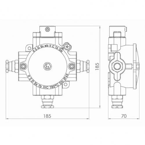 ATRA - Explosion-proof Junction box 3xM20х1.5  835225 IP 67 