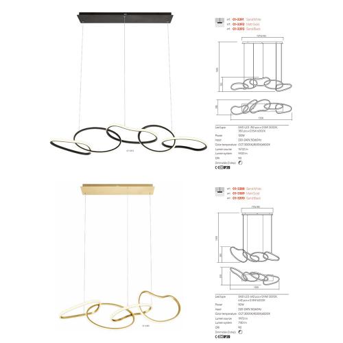 REDO GROUP - Chandelier 01-3389 3000K/4500K/6500K