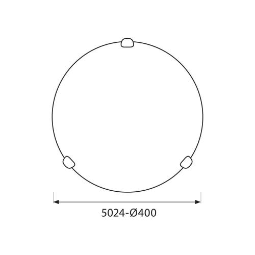 VIVALUX - Ceiling fixture OLBIA WHITE 5024 Ø400 mm VIV000391