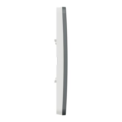 SCHNEIDER ELECTRIC - NU280621 cover frame - 3 gangs - 3 x 2 modules - dark grey/ white