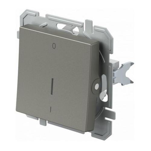 TEM - 2-pole switch 16A with indicator Titanium Logiq SQ22TIIN03XO