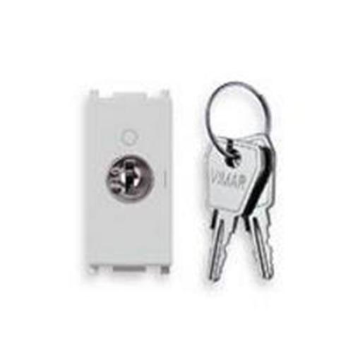 VIMAR - 14087.SL - 2P NO 16A push button +key Silver