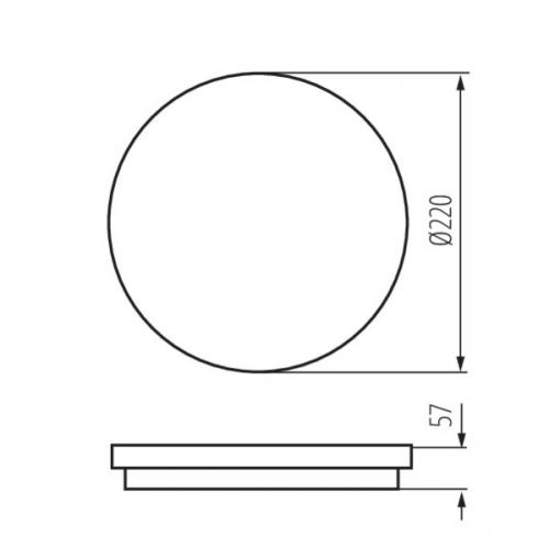KANLUX - Ceiling-mounted LED light fitting BENO CCT 12/18W 1610/1740/1740lm graphite 38789 