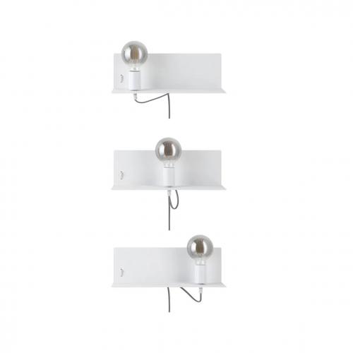 PAULMANN - Аплик с рафт  78915  DEVARA⚡E27⚡230V⚡max. 40W dimmable✴Бял