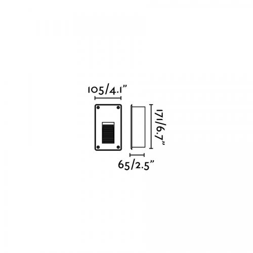 FARO - LED Луна за вграждане влагозащитена IP65 за външно осветление FILTER LED 70450