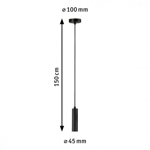 PAULMANN - Пендел  79757   Neordic Kine ⚡E27⚡1 х max. 60W✴Черен