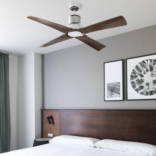 FARO - WINCHE Chrome ceiling fan with DC motor Ref.33482