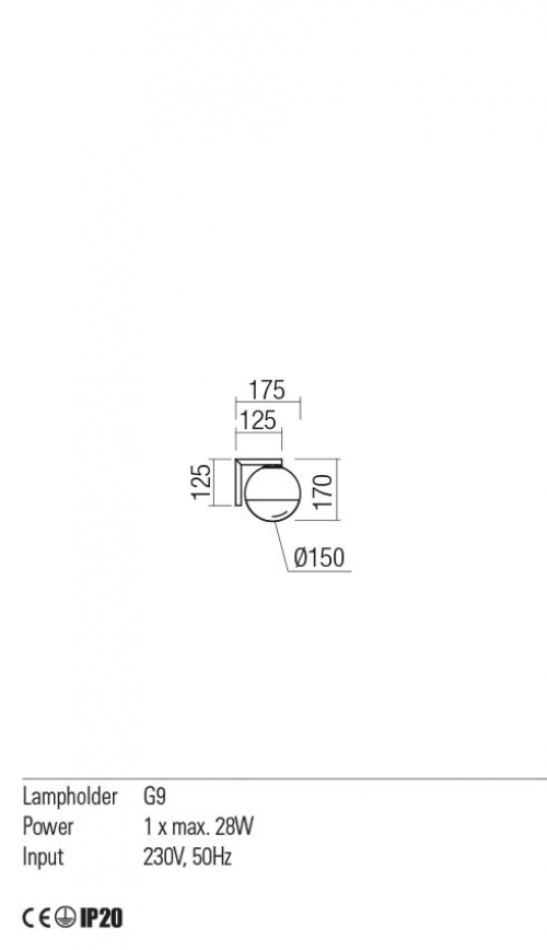REDO GROUP - Аплик BERRY 01-2302  AP E27, 1X42W