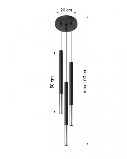 SOLLUX - Ceiling lamp MOZAICA 3 3X40W SL.0887