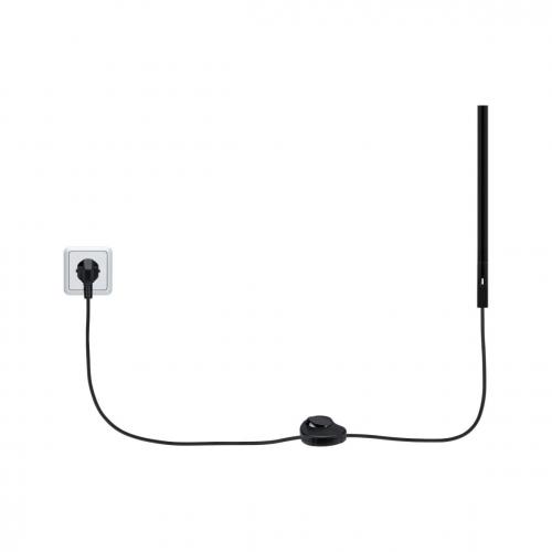 PAULMANN - Cable with switch  95660  URail   2m max. 1000W Black matt