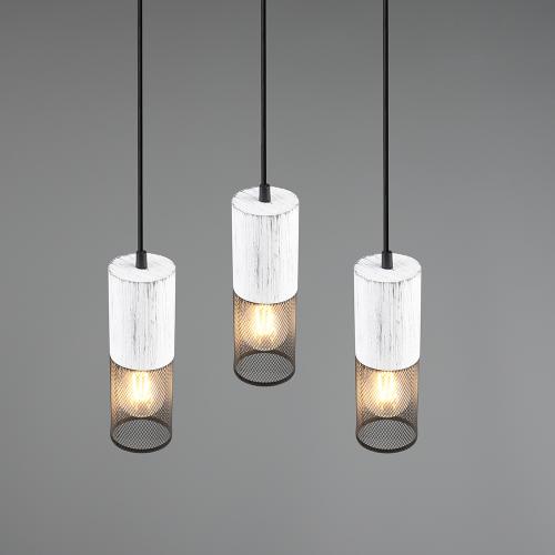 TRIO - Пендел TOSH –  304330334 3xE27 · max. 40W бял / черен
