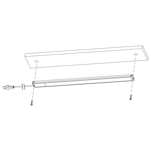 EGLO - лампа за монтиране под мебел 75497 REPILADO LED 10W, 1200lm, 4000K