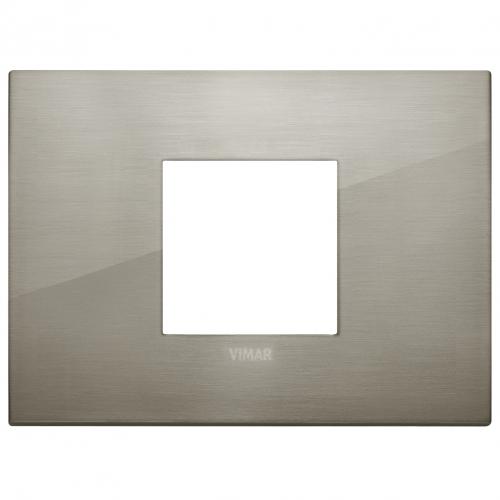 VIMAR - 19652.08 - Arke 2M рамка италиански стандарт Classic Brushed inox