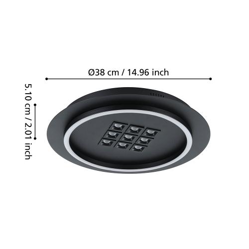 EGLO - ceiling light BALAZOTE Ø:380mm 20.5W 2300lm CCT - 901191