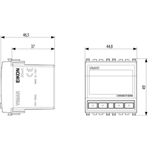 VIMAR - 20445 - Timer-thermostat 120-230V grey