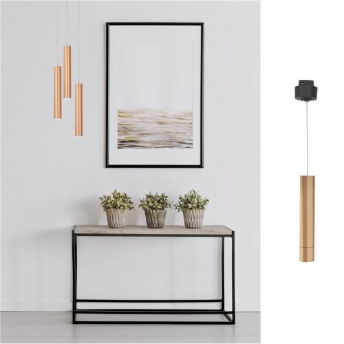 NOVA LUCE - LED Dimmable Track pendant lamp Ø:3.2, H:150 cm.  9136163  BUXTON L   10W DC48V Bridgelux 550Lm CRI>90 UGR<19 ∡45° 3000K IP20
