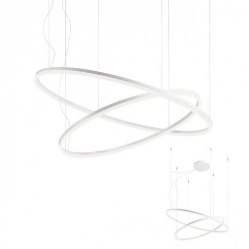 REDO GROUP - Пендел ORBIT 01-1720 SU LED 72W 3000K D1000+600 MAT WHITE