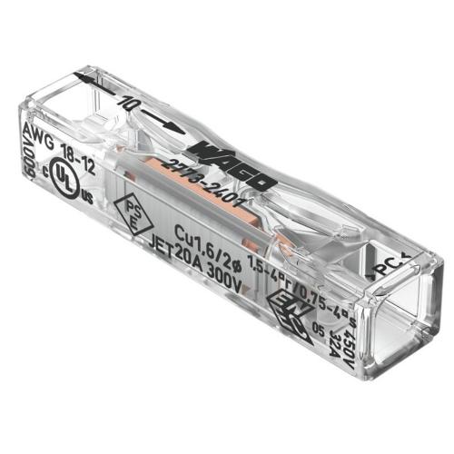 WAGO - 2773-2401 Противоположна инсталационна клема за твърди и фино усукани проводници 32A 450V max 85C max 4mm²