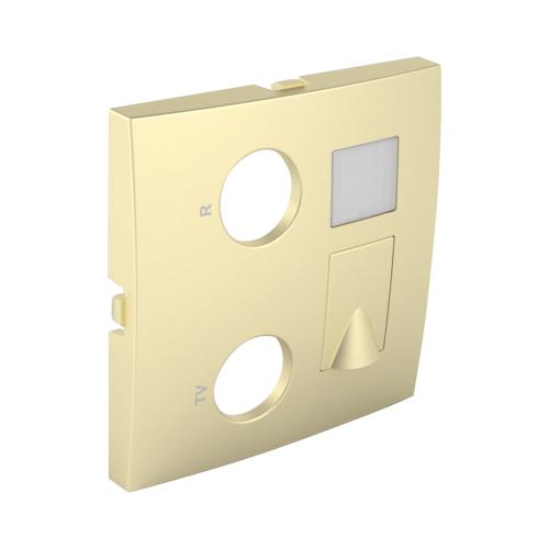 EFAPEL - Face plate for RTV - RJ45 / RTV - RJ45 multimedia outlets GOLD 90774 TDU LOGUS 90
