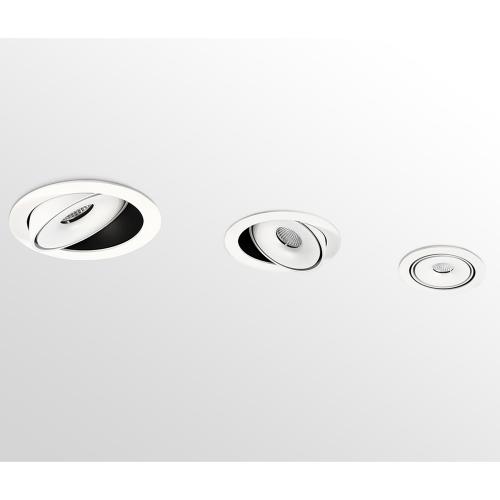 POLARIS LIGHTING - LED DOWNLIGHT NET DALI DIM Ø82/H40mm 7W 3000K 560lm 60° White with black 1021-7D