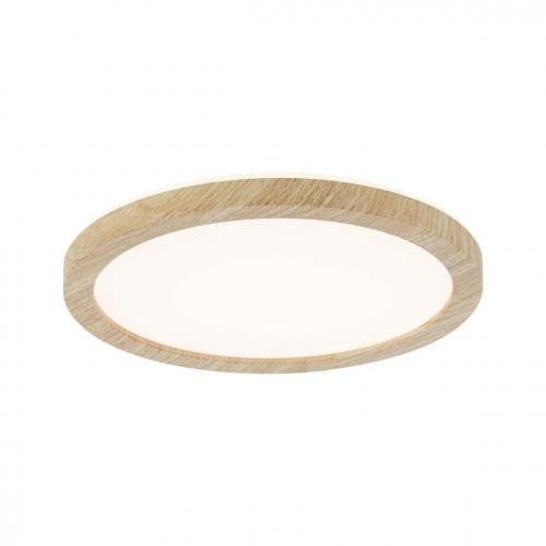 PAULMANN - LED Панел  71027  LED Panel Atria Shine Backlight IP44 rund 190mm ◾11,2W ◾850lm◾ 3000K✴Дърво 