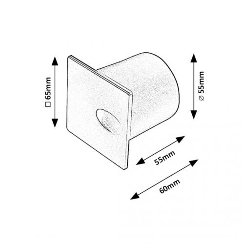 RABALUX - LED Moon for installation white BOVEN 3W 10lm IP54 71170 