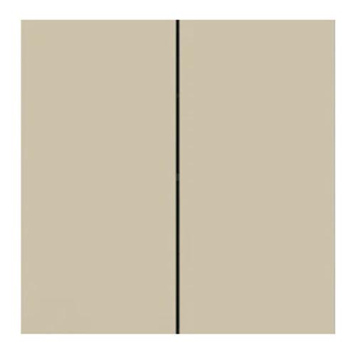 Ekinex - Face plate for 2 buttons vertical 30x60 Linea71 Fenix Beige - EK-T2R-FBL