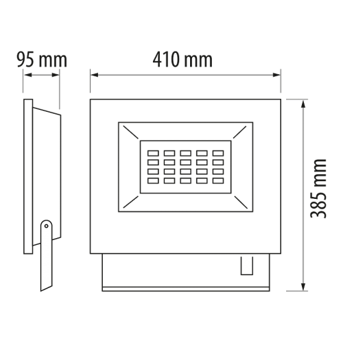ULTRALUX - SPG20050 LED professional floodlight 200W, 5000K, 220V-240V AC, IP65